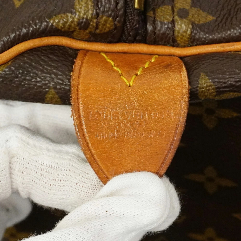 LOUIS VUITTON Authentic Brown Monogram Keepall 60 Boston Bag - Picture 5 of 15